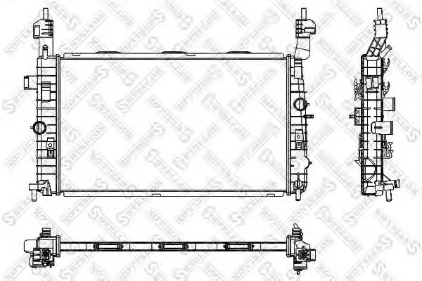 1025350SX Stellox radiador refrigeración del motor