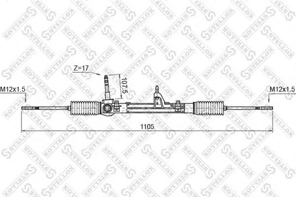 0035011SX Stellox cremallera de dirección