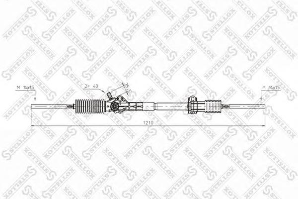 0035006SX Stellox cremallera de dirección