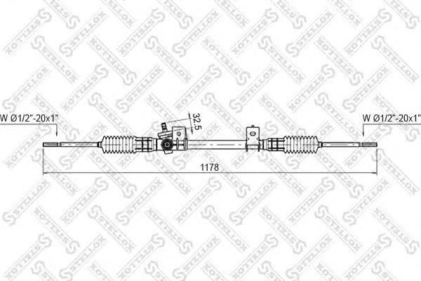 0035030SX Stellox cremallera de dirección