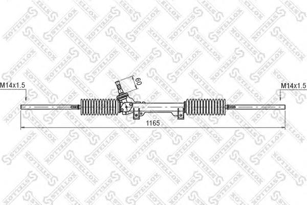 0035046SX Stellox cremallera de dirección