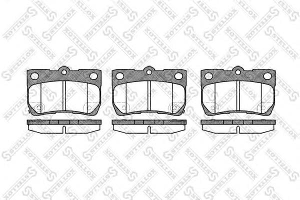 1192002SX Stellox pastillas de freno traseras