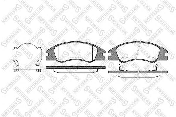 1145002SX Stellox pastillas de freno delanteras