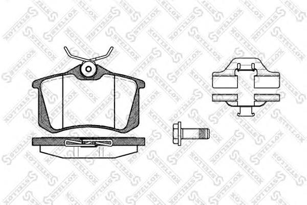 274003BSX Stellox pastillas de freno traseras