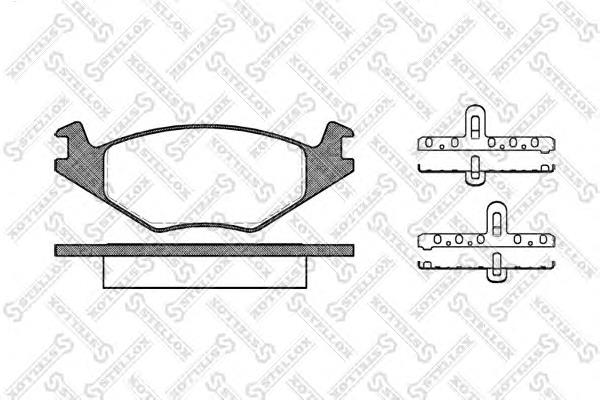 182020-SX Stellox pastillas de freno delanteras