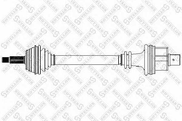 1581770SX Stellox árbol de transmisión delantero derecho