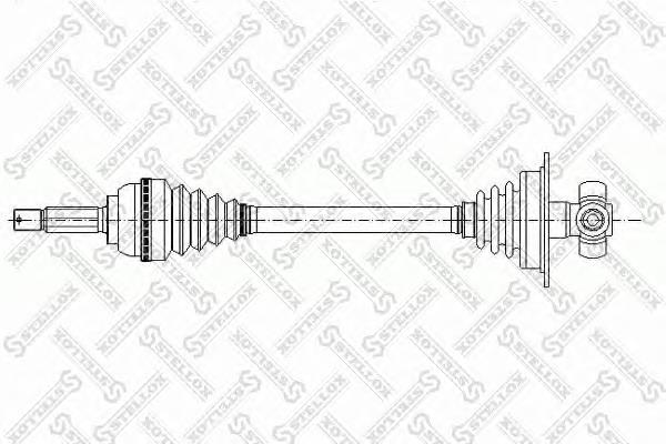 158 1033-SX Stellox árbol de transmisión delantero izquierdo