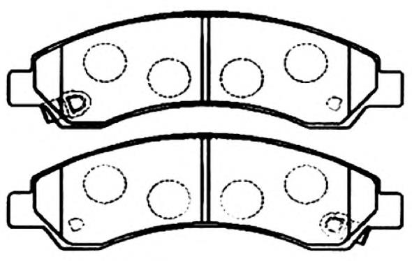 AKD0502 Asva pastillas de freno delanteras