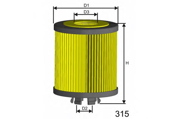 L115 Misfat filtro de aceite