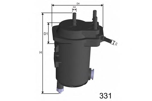 F121A Misfat filtro de combustible