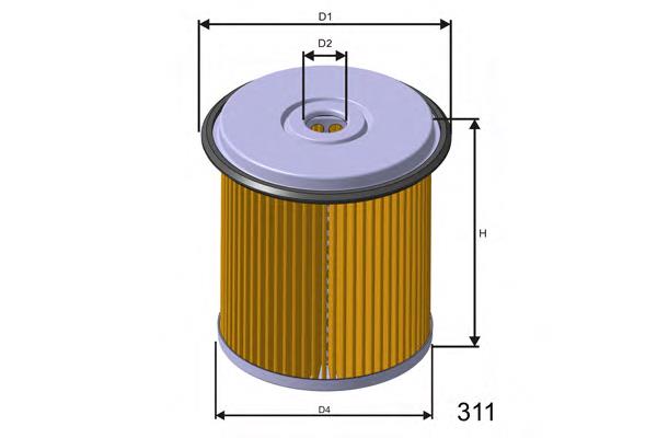 F685 Misfat filtro combustible