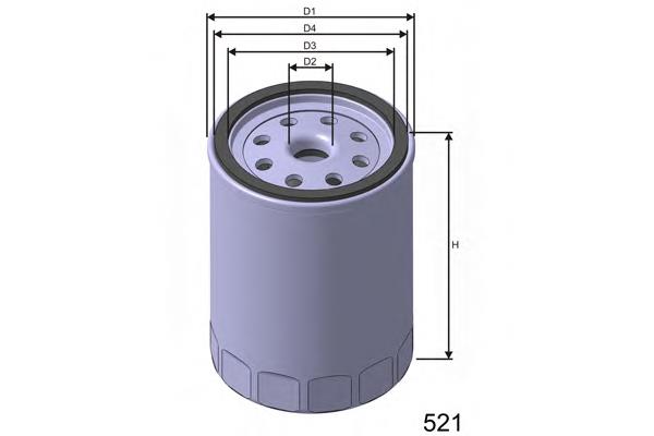 Z438 Misfat filtro de aceite