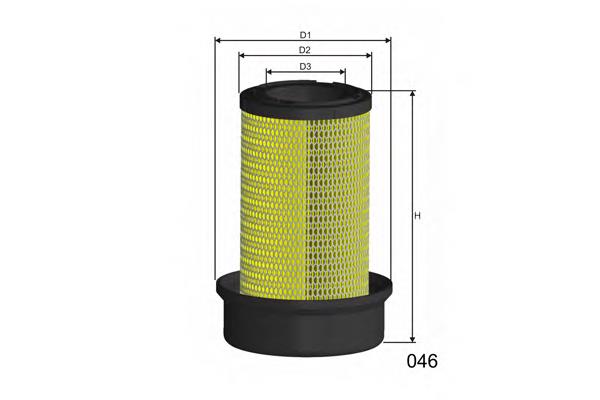 R383 Misfat filtro de aire