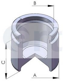 150282-C ERT émbolo, pinza del freno delantera