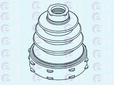 500432 ERT fuelle, árbol de transmisión delantero interior