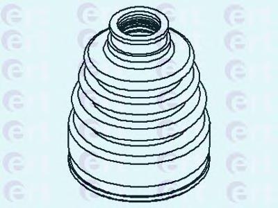 500442 ERT fuelle, árbol de transmisión delantero interior