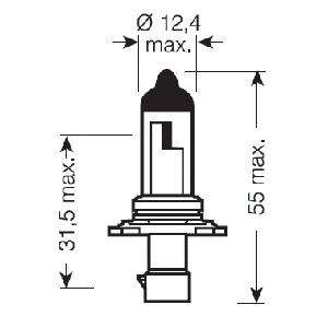 9006XS Osram Lámpara halógena