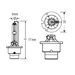 Bombilla de xenón 66240CBI Osram