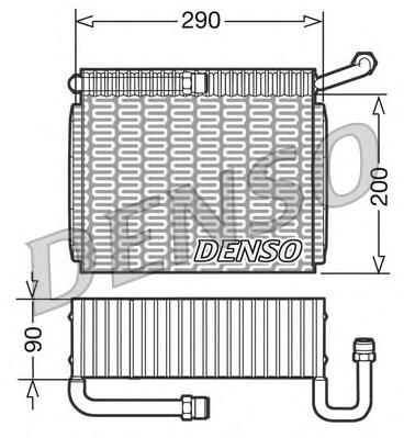 Evaporador, aire acondicionado para Lancia Kappa (838A)