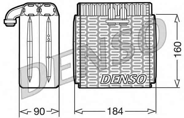 DEV23001 Denso Evaporador, aire acondicionado