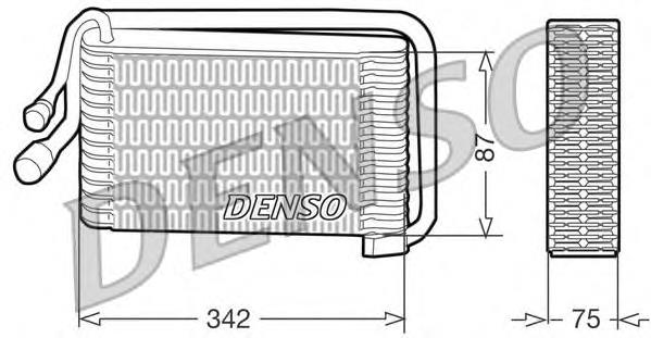 DEV09001 Denso evaporador, aire acondicionado