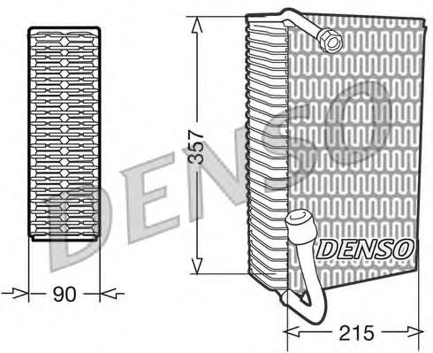 DEV02006 Denso evaporador, aire acondicionado