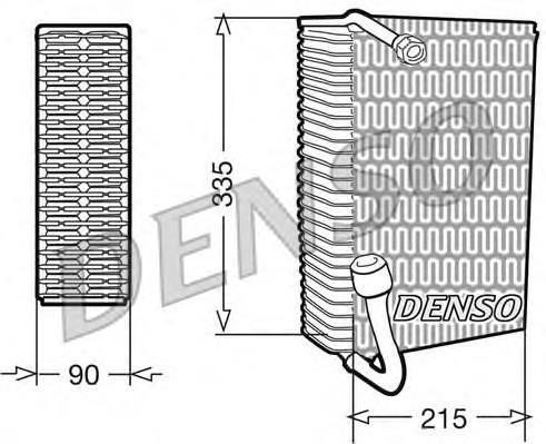 Evaporador, aire acondicionado DEV02005 Denso