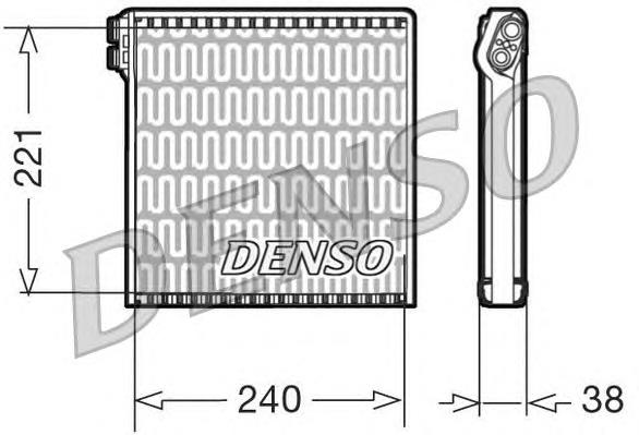 Evaporador, aire acondicionado DEV09102 Denso