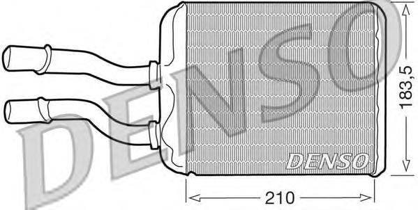 DRR01011 Denso radiador de calefacción