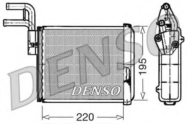 Radiador de calefacción DRR09032 Denso