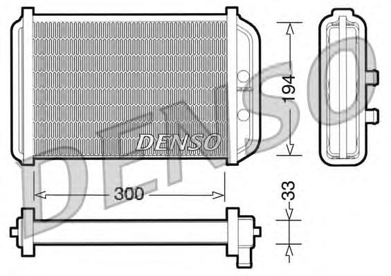 Radiador calefacción DRR09033 Denso