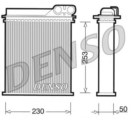 Radiador de calefacción DRR23012 Denso