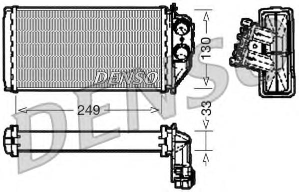 DRR21002 Denso radiador de calefacción