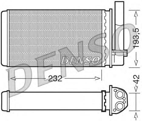 Radiador de calefacción DRR21003 Denso