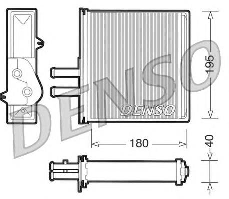 Radiador de calefacción DRR09060 Denso