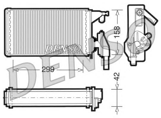 DRR12002 Denso radiador de calefacción