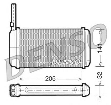DRR10002 Denso radiador de calefacción