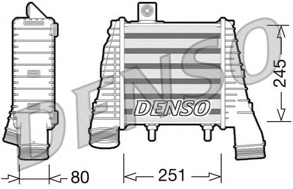 Radiador de aire de admisión DIT02008 Denso