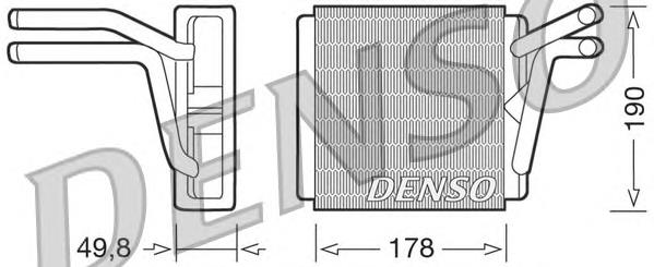 Radiador de calefacción DRR33001 Denso