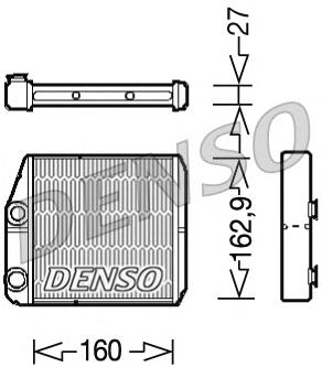 Radiador de calefacción trasero 77364283 Fiat/Alfa/Lancia