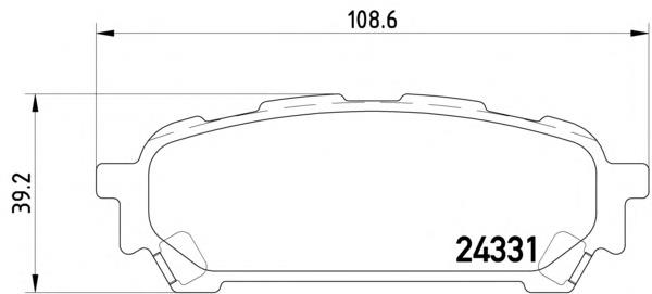 MDB2577 Mintex pastillas de freno traseras