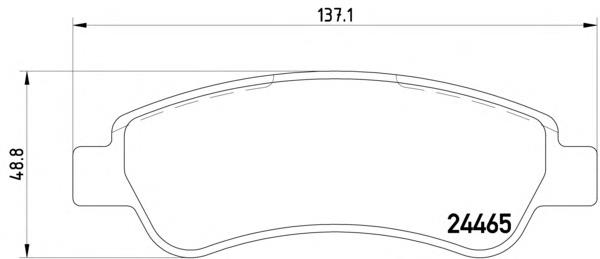 MDB2850 Mintex pastillas de freno traseras