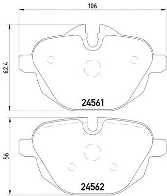 MDB2948 Mintex pastillas de freno traseras