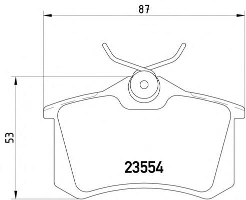 MDB3312 Mintex pastillas de freno traseras