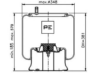 084.199-71A PE Automotive muelle neumático, suspensión, eje trasero