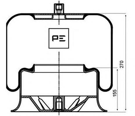 Muelle neumático, suspensión, eje delantero 39513 Febi