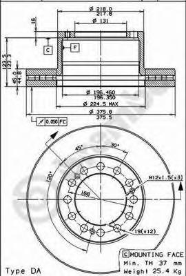 4079000702 SAF disco de freno trasero