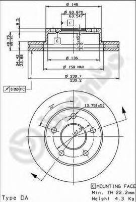 Frenos delanteros Ford 5022679 precio, desde 23,37 EUR