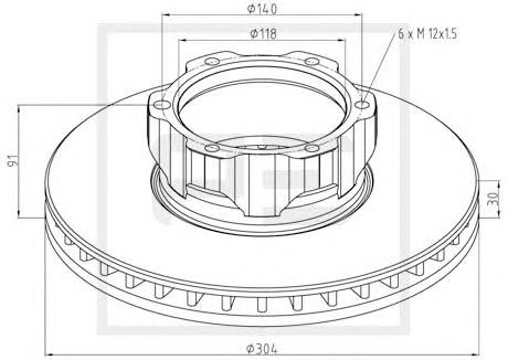 01627200A PE Automotive freno de disco delantero