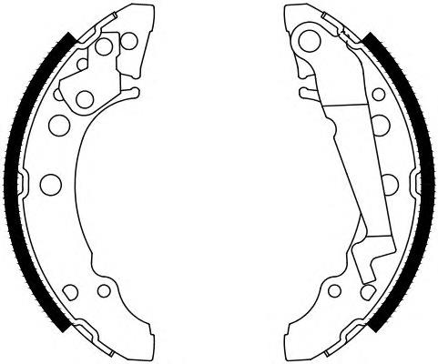 Zapatas de frenos de tambor traseras BBS6379 Borg&beck